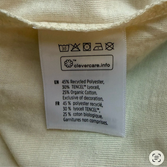 Tentree “The Forest is My Friend” Cream Treeblend Tank Top Size XS Outdoor - Picture 4 of 15